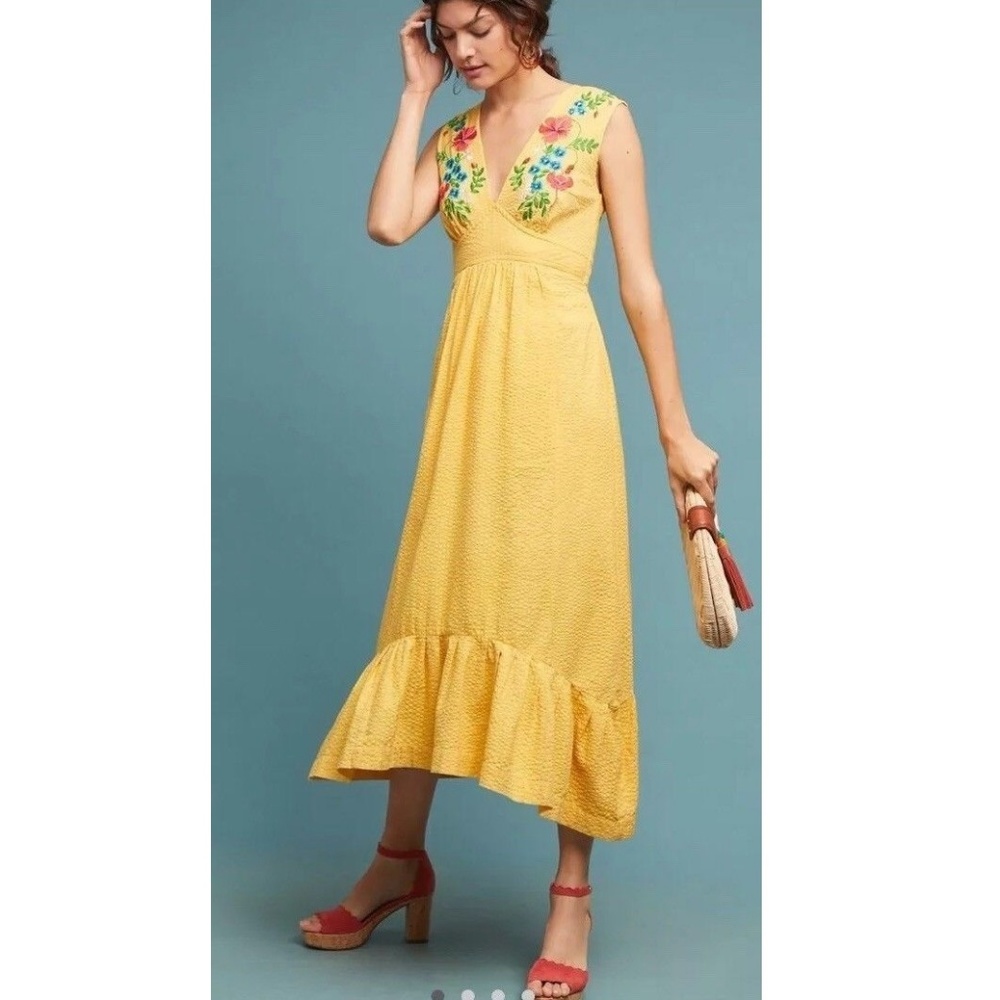 ANTHROPOLOGIE CATALINA MAXI DRESS new - Picture 5 of 8
